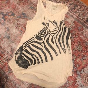 Lucky Brand zebra Medium Tank
